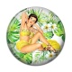 Cabochon Résine - pin up