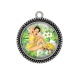 Pendentif Cabochon Argent - pin up