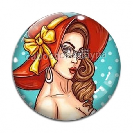Cabochon Verre - pin up