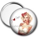 Miroir de poche - pin up