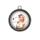 Pendentif Cabochon Argent - pin up