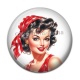 Cabochon Résine - pin up
