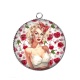 Pendentif Cabochon Argent - pin up