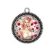 Pendentif Cabochon Argent - pin up