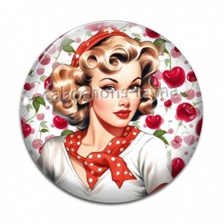 Cabochon Verre - pin up