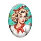 Cabochon Verre Ovale - pin up