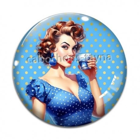 Cabochon Verre - pin up
