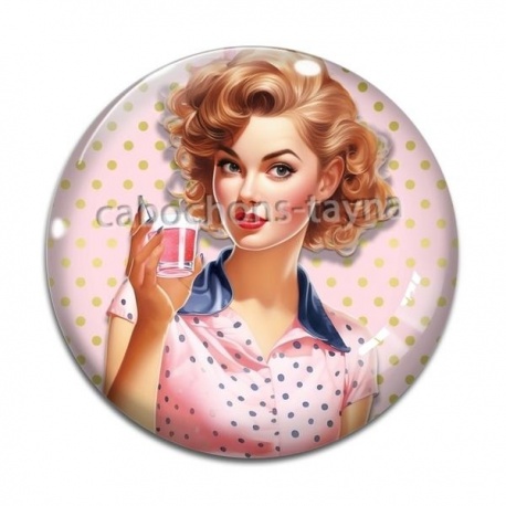 Cabochon Verre - pin up