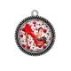 Pendentif Cabochon Argent - pin up