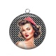 Pendentif Cabochon Argent - pin up