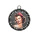 Pendentif Cabochon Argent - pin up