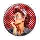 Cabochon Résine - pin up