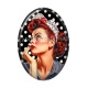 Cabochon Résine Ovale - pin up