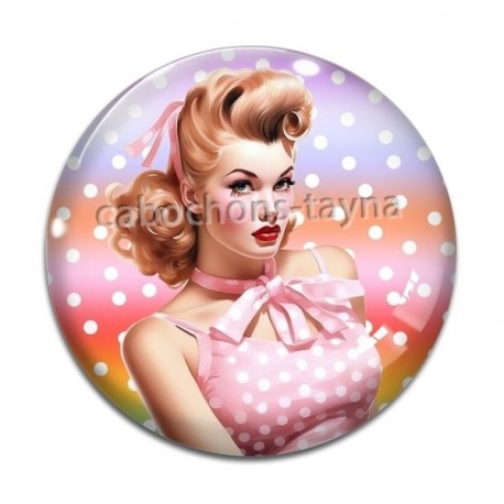 Cabochon Verre - pin up