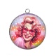 Pendentif Cabochon Argent - pin up