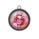 Pendentif Cabochon Argent - pin up
