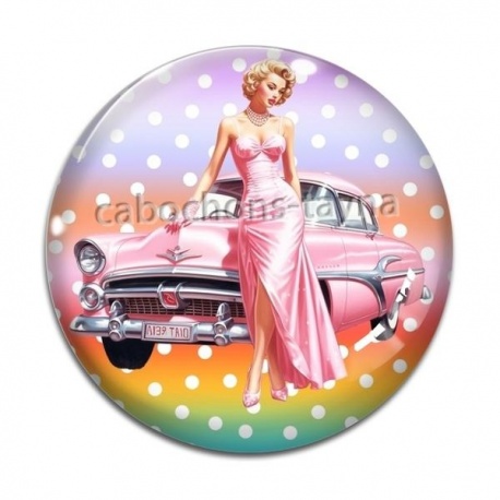 Cabochon Verre - pin up