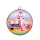 Pendentif Cabochon Argent - pin up
