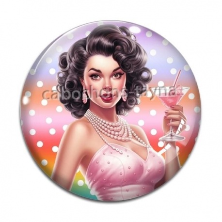 Cabochon Verre - pin up