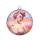 Pendentif Cabochon Argent - pin up