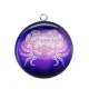 Pendentif Cabochon Argent - signe astrologie