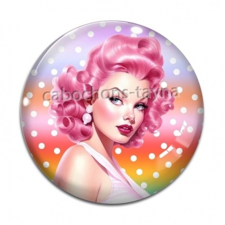 Cabochon Verre - pin up