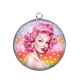 Pendentif Cabochon Argent - pin up