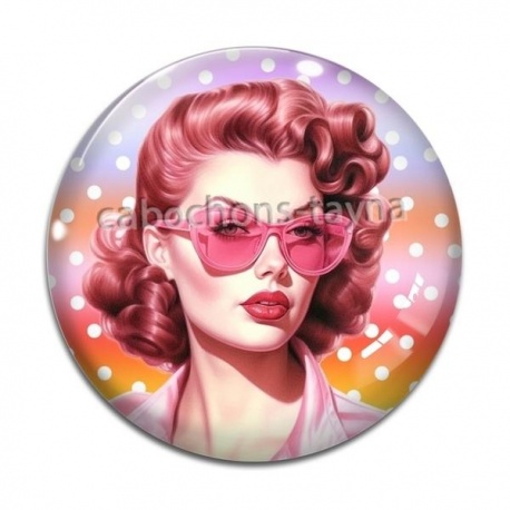 Cabochon Verre - pin up