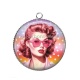 Pendentif Cabochon Argent - pin up