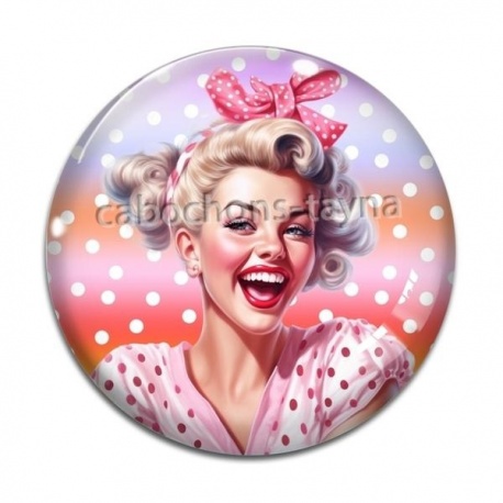 Cabochon Verre - pin up