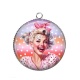 Pendentif Cabochon Argent - pin up