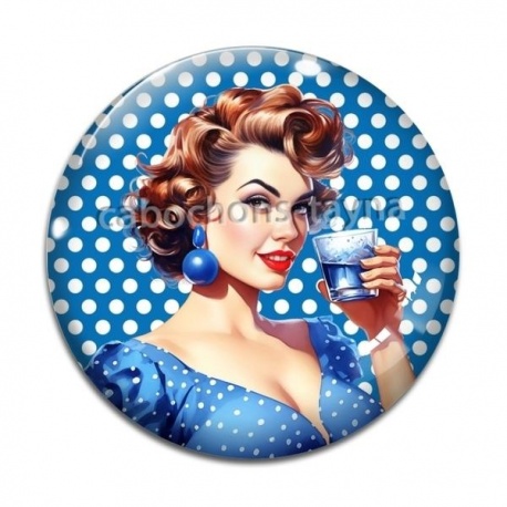 Cabochon Verre - pin up