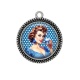 Pendentif Cabochon Argent - pin up