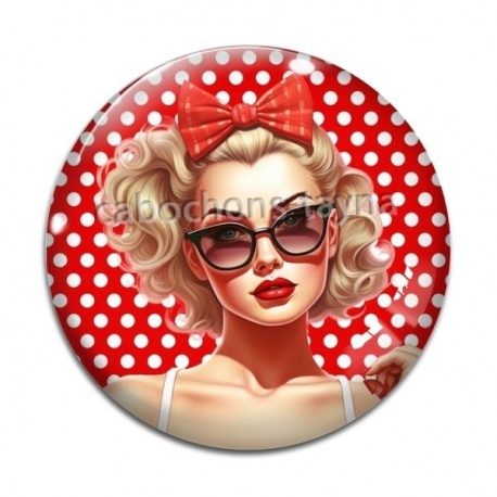 Cabochon Verre - pin up