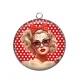 Pendentif Cabochon Argent - pin up