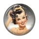 Cabochon Résine - pin up