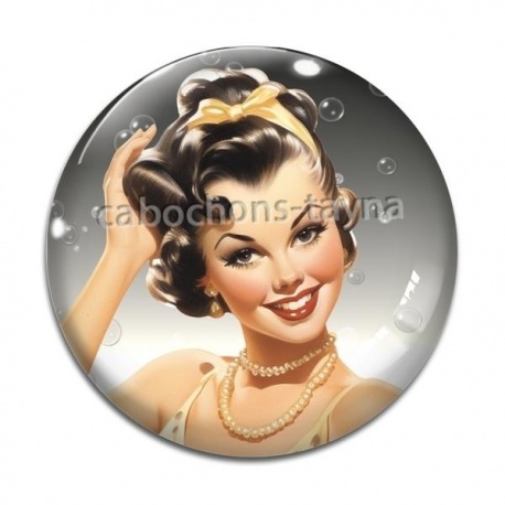 Cabochon Verre - pin up