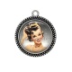 Pendentif Cabochon Argent - pin up
