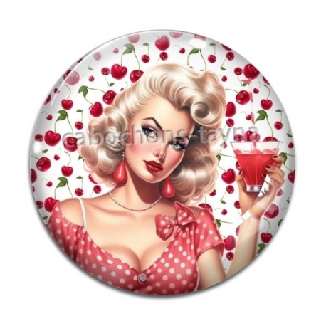 Cabochon Verre - pin up