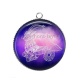 Pendentif Cabochon Argent - signe astrologie