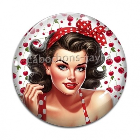 Cabochon Verre - pin up