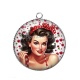 Pendentif Cabochon Argent - pin up