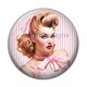 Cabochon Résine - pin up