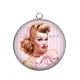 Pendentif Cabochon Argent - pin up