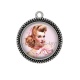 Pendentif Cabochon Argent - pin up