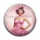 Cabochon Résine - pin up