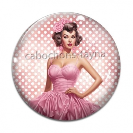 Cabochon Verre - pin up