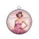 Pendentif Cabochon Argent - pin up
