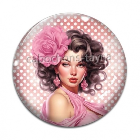 Cabochon Verre - pin up