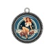 Pendentif Cabochon Argent - pin up
